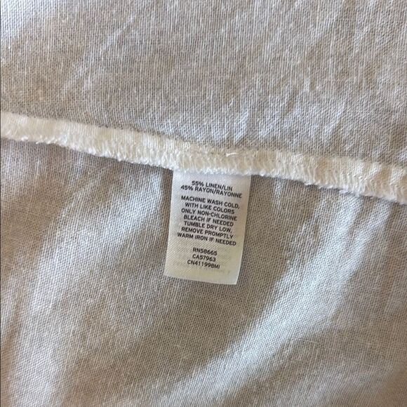 Caslon White Linen blend Open Front Blazer size medium - Picture 7 of 10